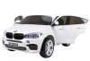 BMW X6M XXL dla 2 dzieci Biały SUV + Pilot + Ekoskóra